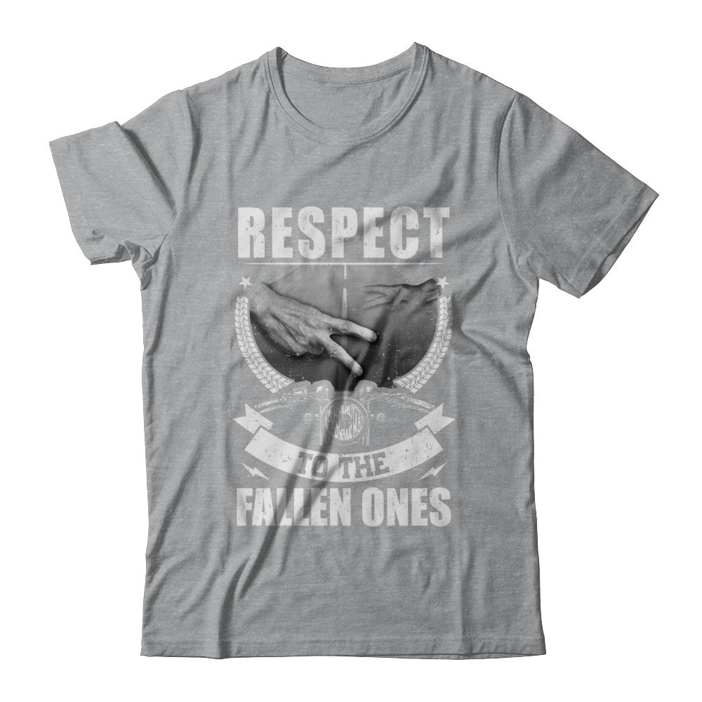 Respect To The Fallen Ones Motorbike T-Shirt & Hoodie | Teecentury.com