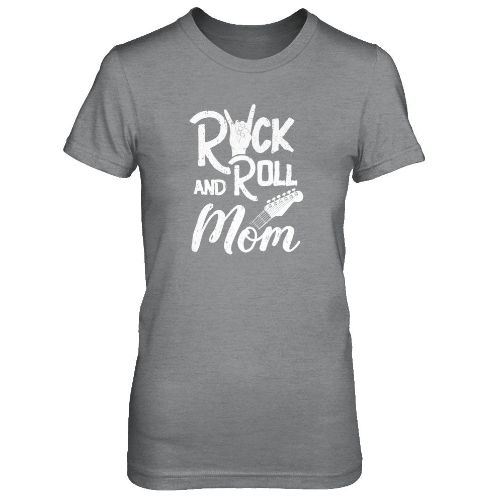 Rock And Roll Mom Retro Guitar Rocker Music Gift T-Shirt & Tank Top | Teecentury.com