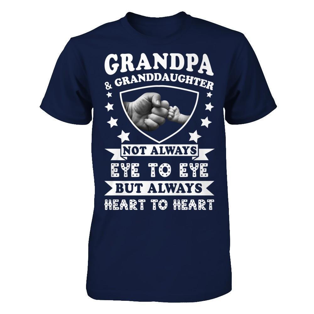 Grandpa And Granddaughter Not Always Eye To Eye T-Shirt & Hoodie | Teecentury.com