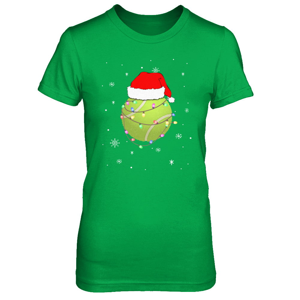 Santa Hat Tennis Christmas Gifts T-Shirt & Sweatshirt | Teecentury.com
