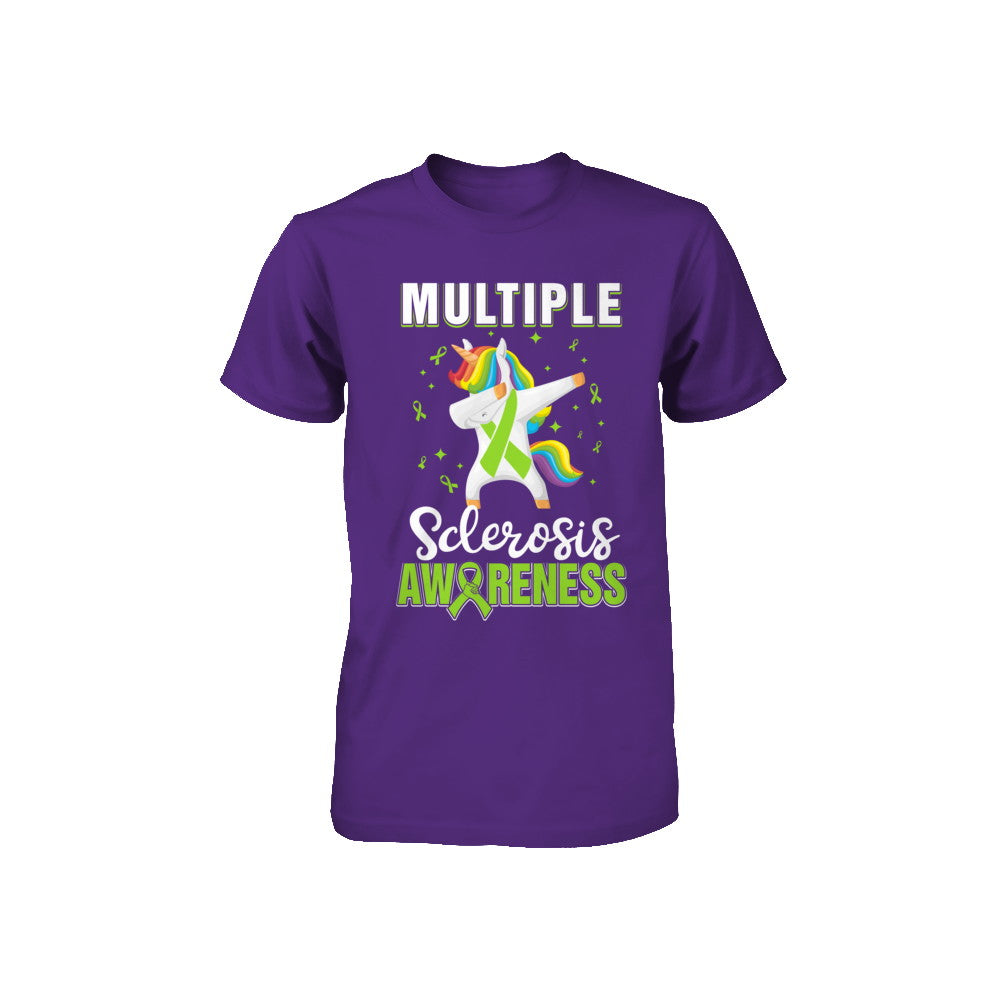 Inspirational Multiple Sclerosis Awareness Unicorn Support Youth Youth Shirt | Teecentury.com