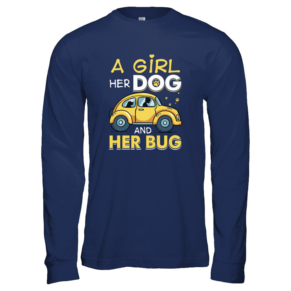 A Girl Her Dog And Her Bug T-Shirt & Tank Top | Teecentury.com