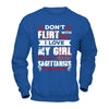 Don't Flirt With Me I Love My Girl She Is A Crazy Sagittarius T-Shirt & Hoodie | Teecentury.com