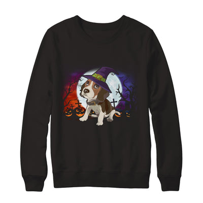 Cute Halloween Beagle Puppy Pumpkins T-Shirt & Sweatshirt | Teecentury.com