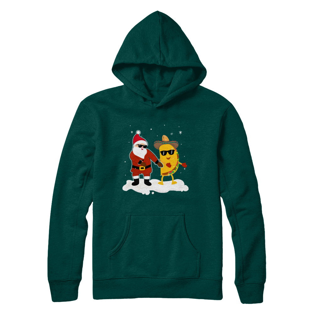 Flossing Santa Claus Taco Christmas Pajamas Gifts T-Shirt & Sweatshirt | Teecentury.com