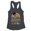 45 Year Old Awesome Since 1978 45th Birthday Black Women Shirt & Tank Top | teecentury