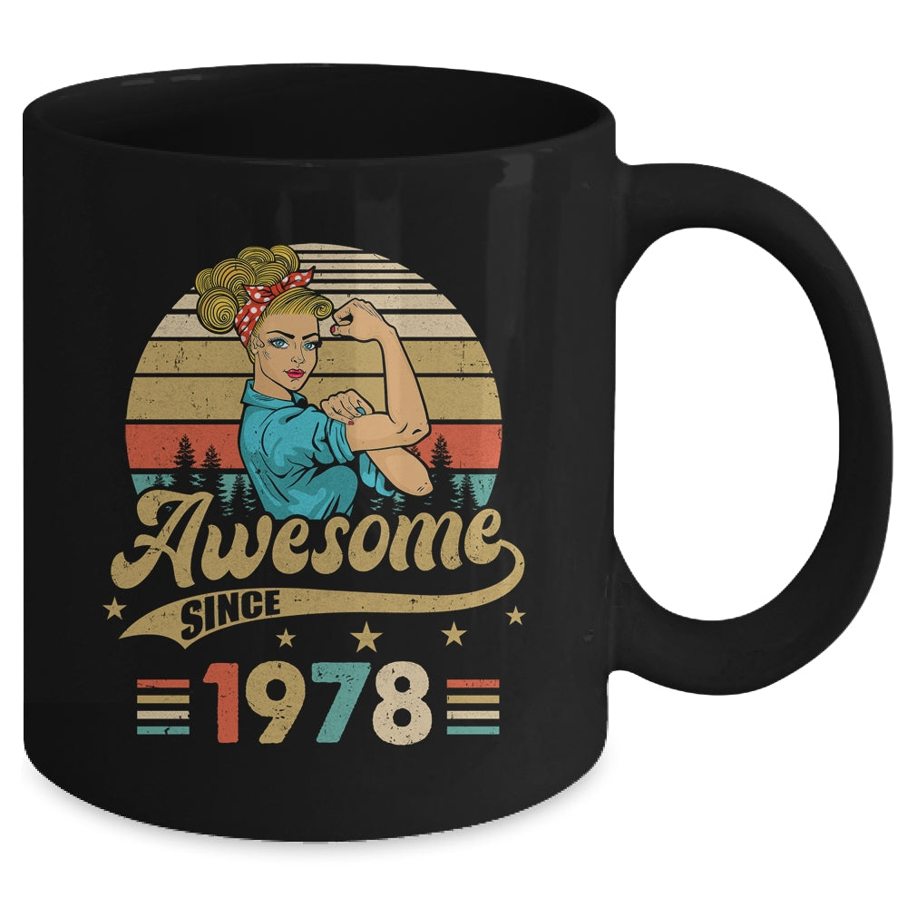45 Year Old Awesome Since 1978 45th Birthday Women Mug | teecentury