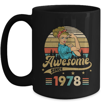 45 Year Old Awesome Since 1978 45th Birthday Women Mug | teecentury