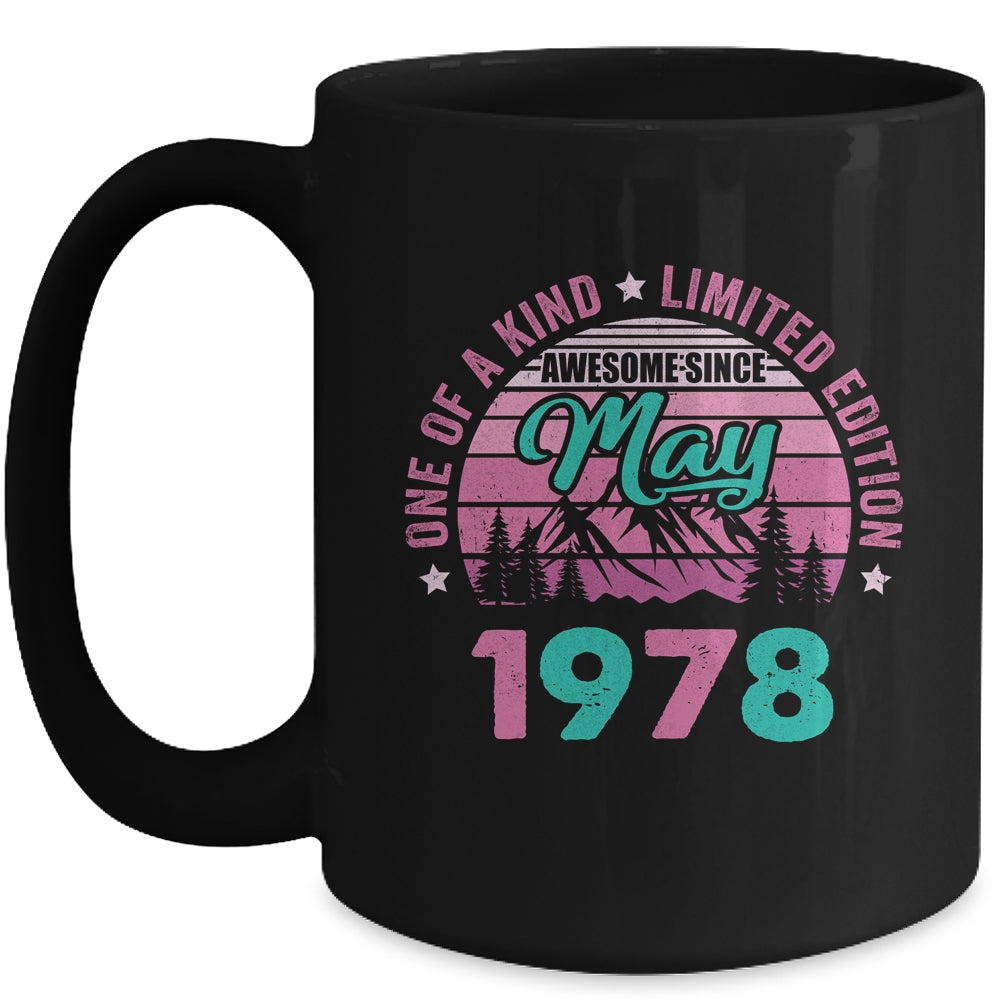 45 Years Old Awesome Since May 1978 45th Birthday Women Mug | teecentury