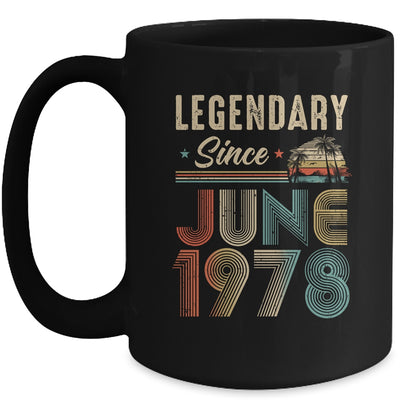 45 Years Old Legendary Since June 1978 45th Birthday Mug | teecentury