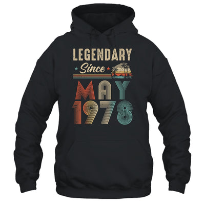 45 Years Old Legendary Since May 1978 45th Birthday Shirt & Hoodie | teecentury