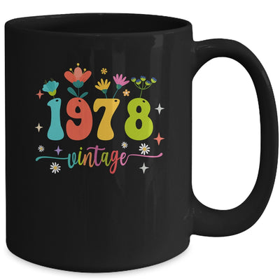 45 Years Old Vintage 1978 45th Birthday Tee Wildflower Mug | teecentury