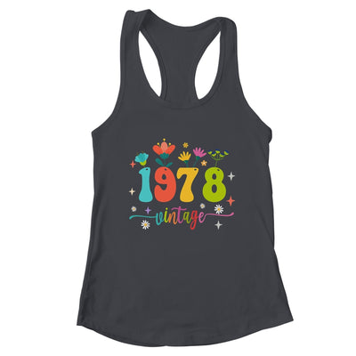 45 Years Old Vintage 1978 45th Birthday Tee Wildflower Shirt & Tank Top | teecentury