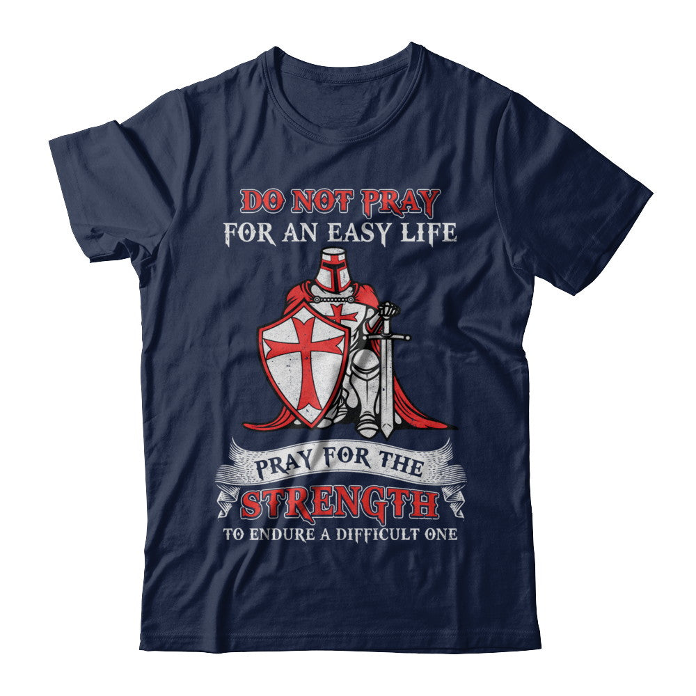 Praying Knight Templar Christian Prayer Kneels T-Shirt Praying Knight Templar Christian Prayer Kneels T-Shirt