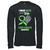 Liver Cancer I Wear Green For My Wife Husband T-Shirt & Hoodie | Teecentury.com