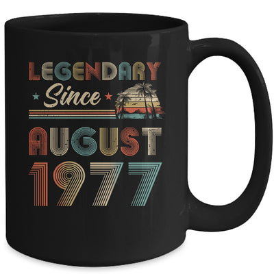 45th Birthday 45 Years Old Legendary Since August 1977 Mug Coffee Mug | Teecentury.com