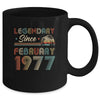 45th Birthday 45 Years Old Legendary Since February 1977 Mug Coffee Mug | Teecentury.com