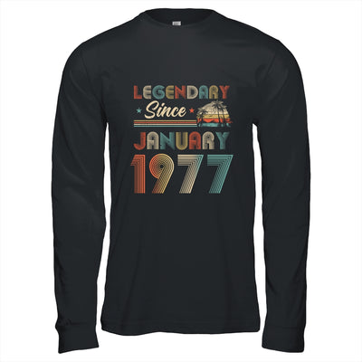 45th Birthday 45 Years Old Legendary Since January 1977 T-Shirt & Hoodie | Teecentury.com