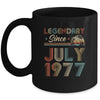 45th Birthday 45 Years Old Legendary Since July 1977 Mug Coffee Mug | Teecentury.com
