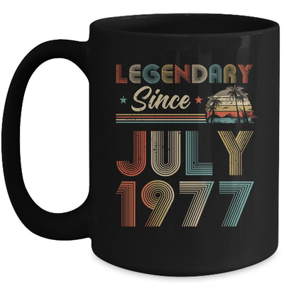 45th Birthday 45 Years Old Legendary Since July 1977 Mug Coffee Mug | Teecentury.com