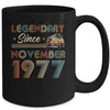 45th Birthday 45 Years Old Legendary Since November 1977 Mug Coffee Mug | Teecentury.com
