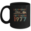 45th Birthday 45 Years Old Legendary Since September 1977 Mug Coffee Mug | Teecentury.com