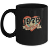 46th Birthday Gifts Classic Retro Heart Vintage 1976 Mug Coffee Mug | Teecentury.com