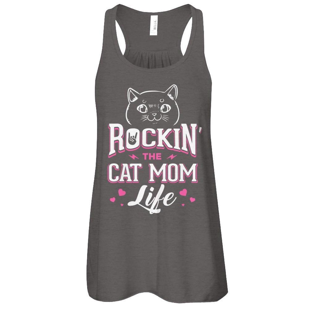 Rocking The Cat Mom Life T-Shirt & Tank Top | Teecentury.com
