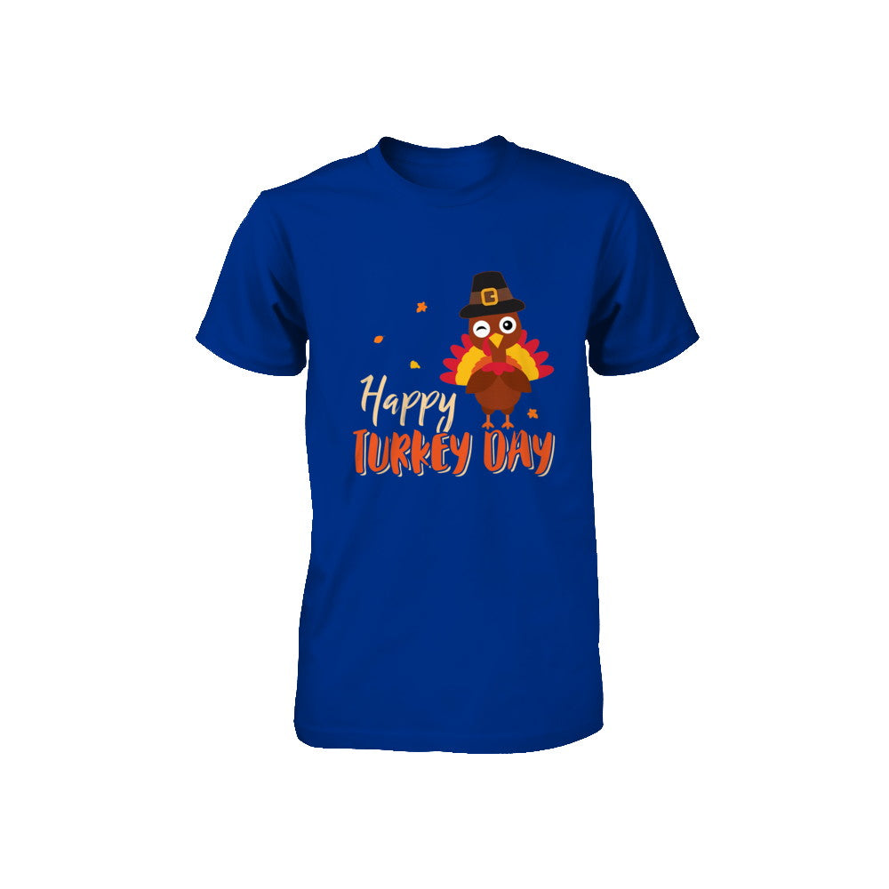 Happy Turkey Day Funny Thanksgiving Gift Youth Youth Shirt | Teecentury.com