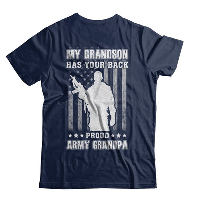 My Grandson Has Your Back Proud Proud Army Grandpa T-Shirt & Hoodie | Teecentury.com