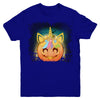 Kids Girls Unicorn Pumpkin Queen Halloween Youth Youth Shirt | Teecentury.com