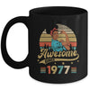 46 Year Old Awesome Since 1977 46th Birthday Black Women Mug | teecentury