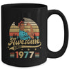 46 Year Old Awesome Since 1977 46th Birthday Black Women Mug | teecentury