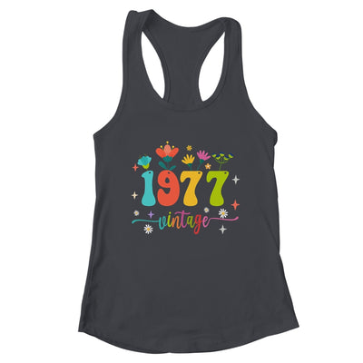 46 Years Old Vintage 1977 46th Birthday Tee Wildflower Shirt & Tank Top | teecentury