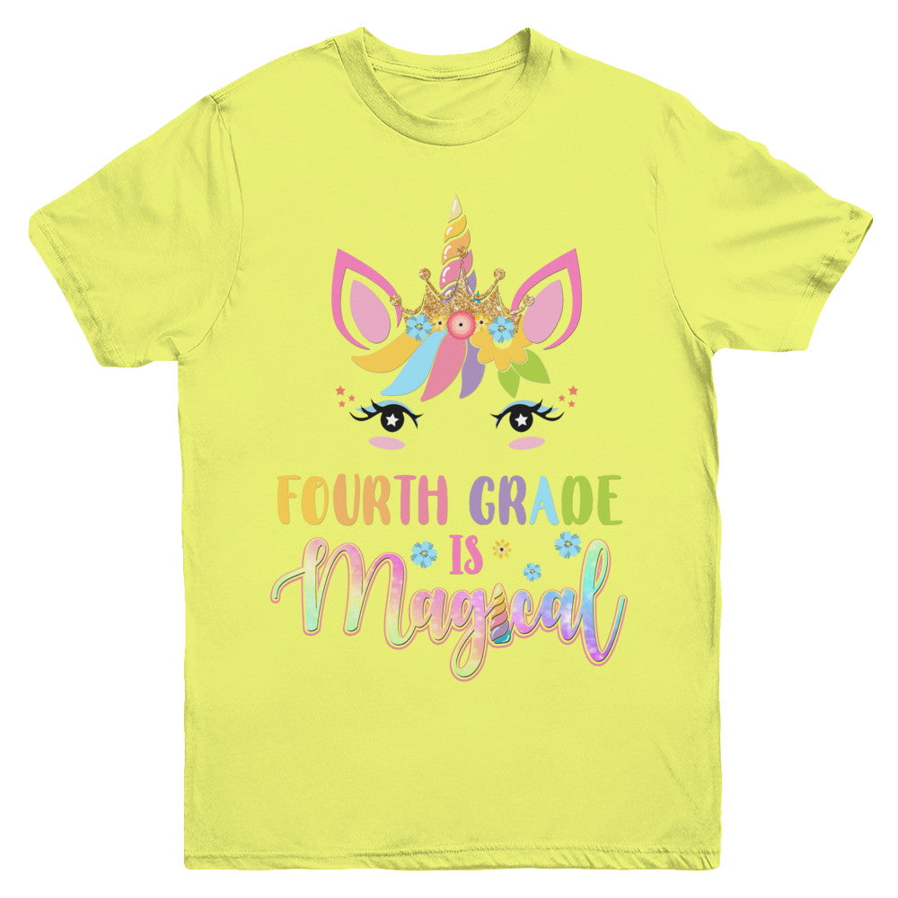 Fourth Grade is magical Unicorn Back to School 4th Grade Youth Youth Shirt | Teecentury.com
