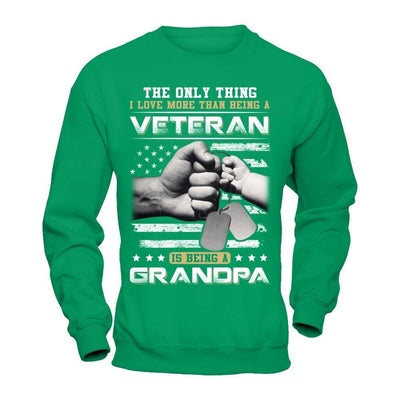 I Love More Than Being A Veteran Is Being A Grandpa T-Shirt & Hoodie | Teecentury.com