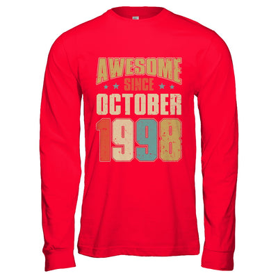 Vintage Retro Awesome Since October 1998 24th Birthday T-Shirt & Hoodie | Teecentury.com