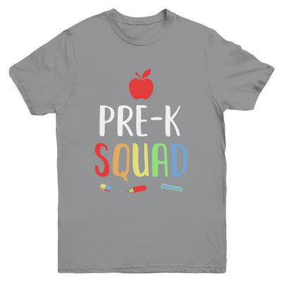 Pre-K Preschool Squad Back To School Teacher Gift Youth Youth Shirt | Teecentury.com