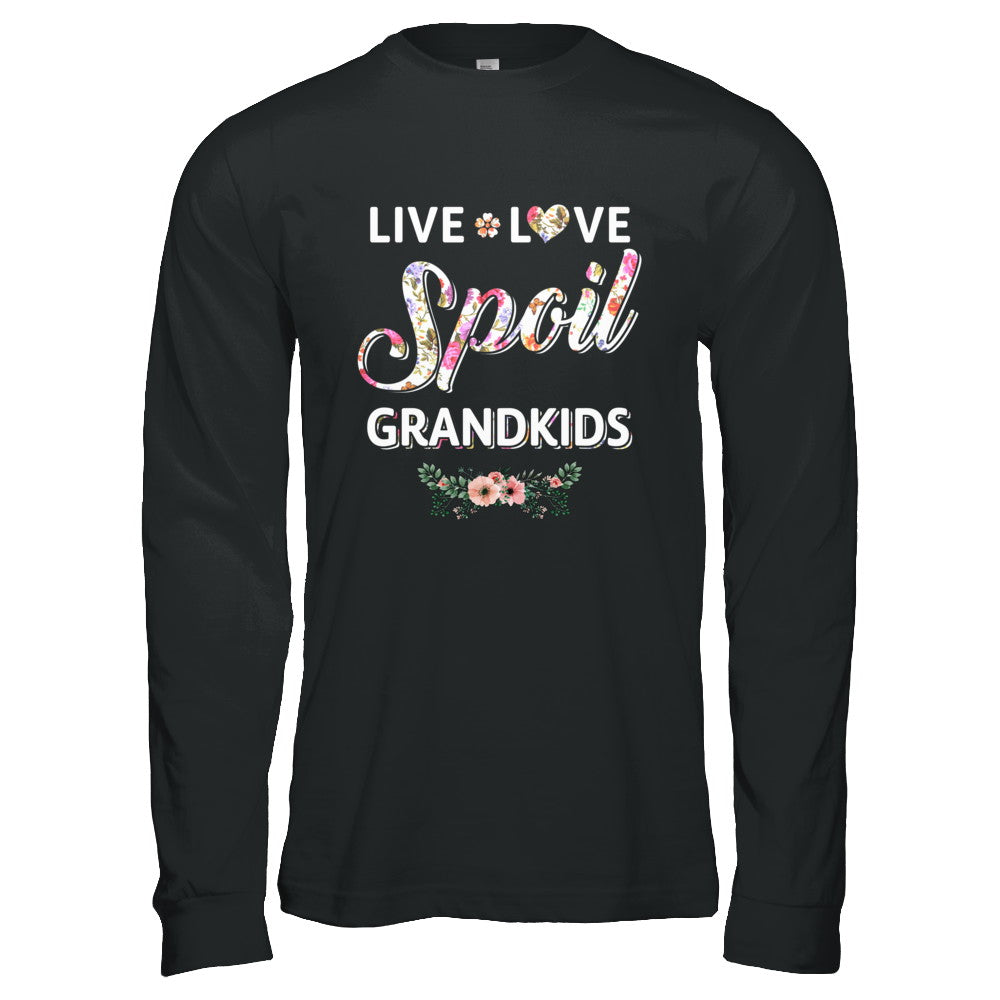 Funny Grandma Live Love Spoil Grandkids Mothers Day T-Shirt & Hoodie | Teecentury.com