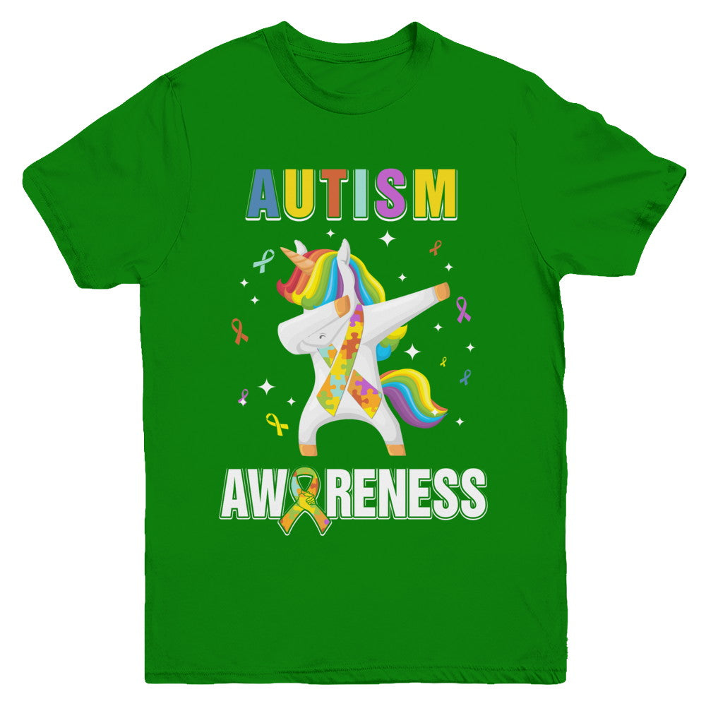 Inspirational Autism Awareness Unicorn Support Youth Youth Shirt | Teecentury.com