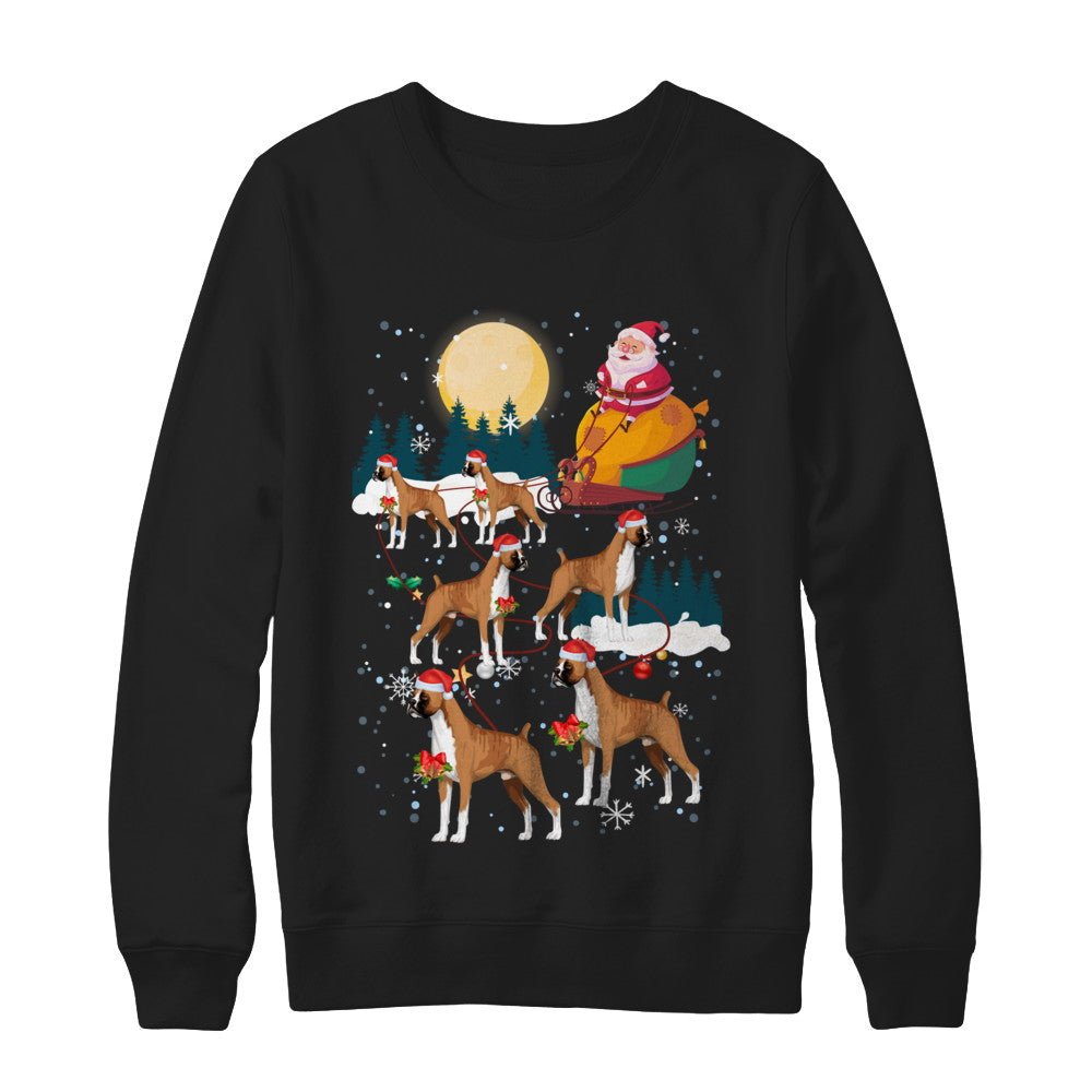 Dog Reindeer Boxer Christmas Gift T-Shirt & Sweatshirt | Teecentury.com