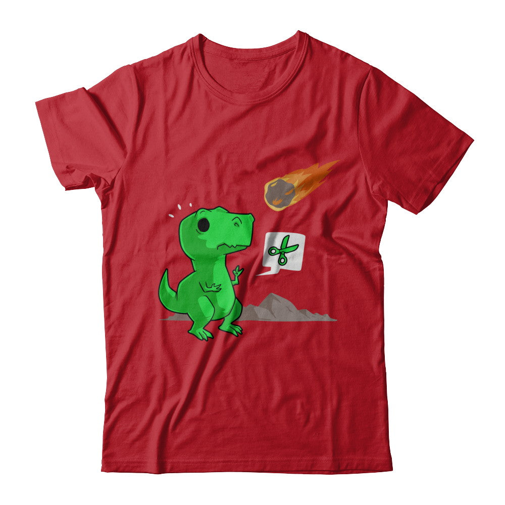 Rock Paper Scissors Funny Dinosaur T-Shirt & Hoodie | Teecentury.com