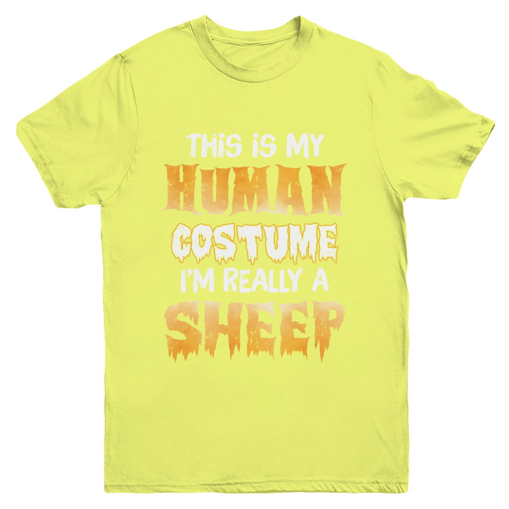 This Is My Human Costume Sheep Halloween Youth Youth Shirt | Teecentury.com