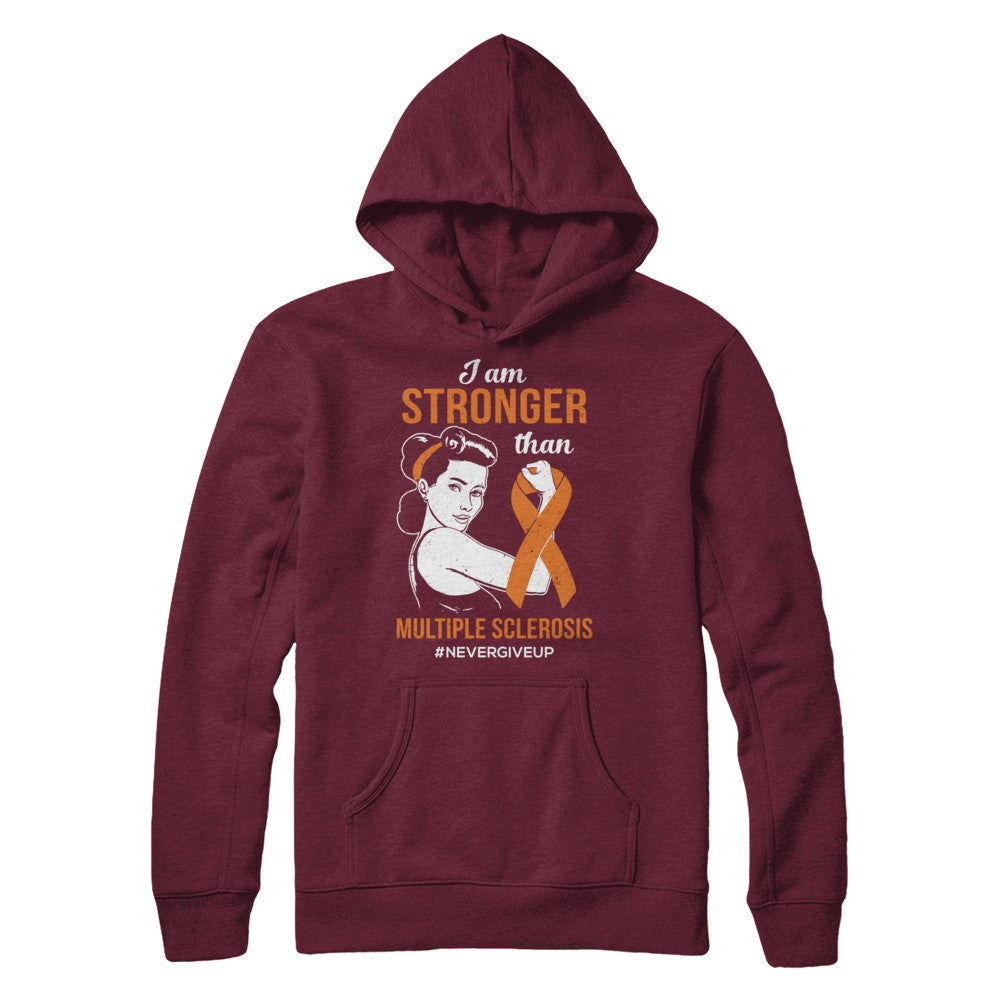 I Am Stronger Than Multiple Sclerosis Awareness Support T-Shirt & Hoodie | Teecentury.com