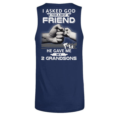 I Asked God For A Best Friend He Gave Me My Two Grandsons T-Shirt & Hoodie | Teecentury.com