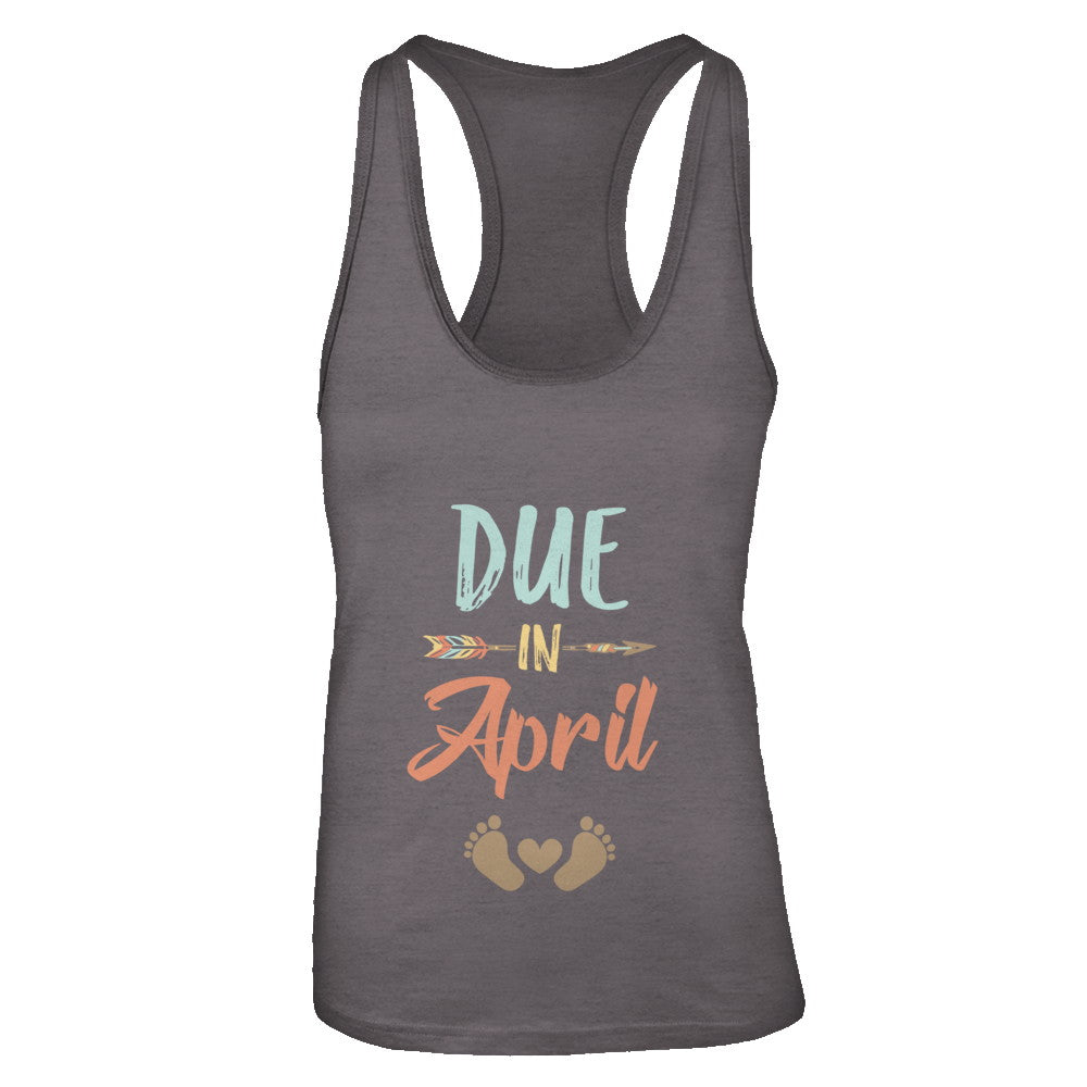 Due Date April 2024 Announcement Mommy Bump Pregnancy Shirt & Tank