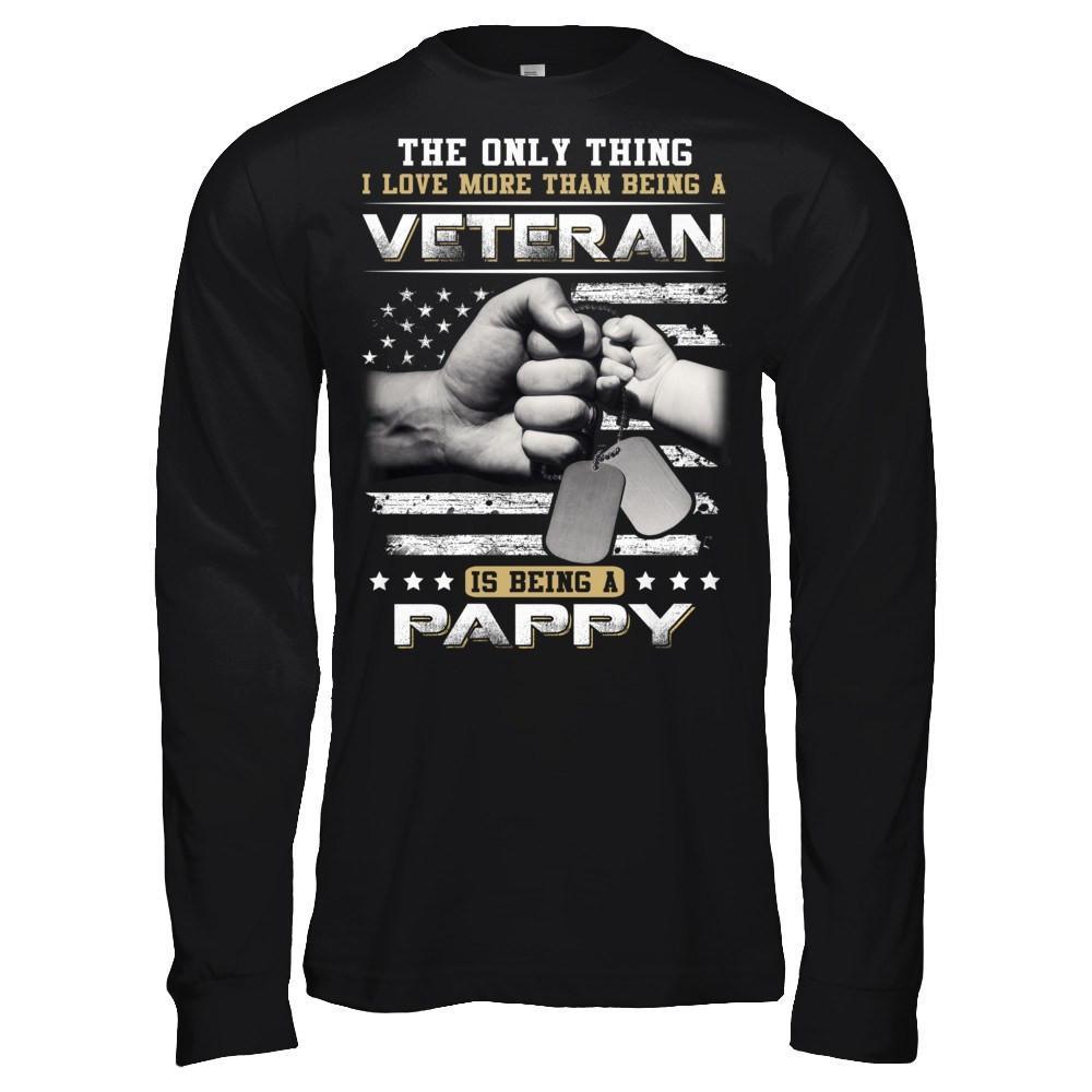 I Love More Than Being A Veteran Is Being A Pappy T-Shirt & Hoodie | Teecentury.com