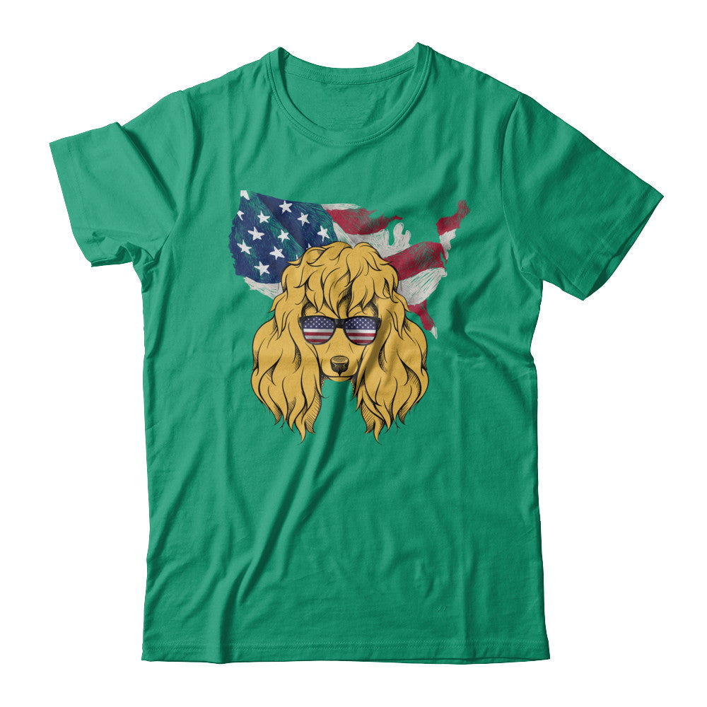 Funny Patriot Poodle Dog 4Th Of July American Flag T-Shirt & Hoodie | Teecentury.com