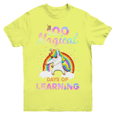 100 Magical Days of Learning Flossing Unicorn Youth Youth Shirt | Teecentury.com