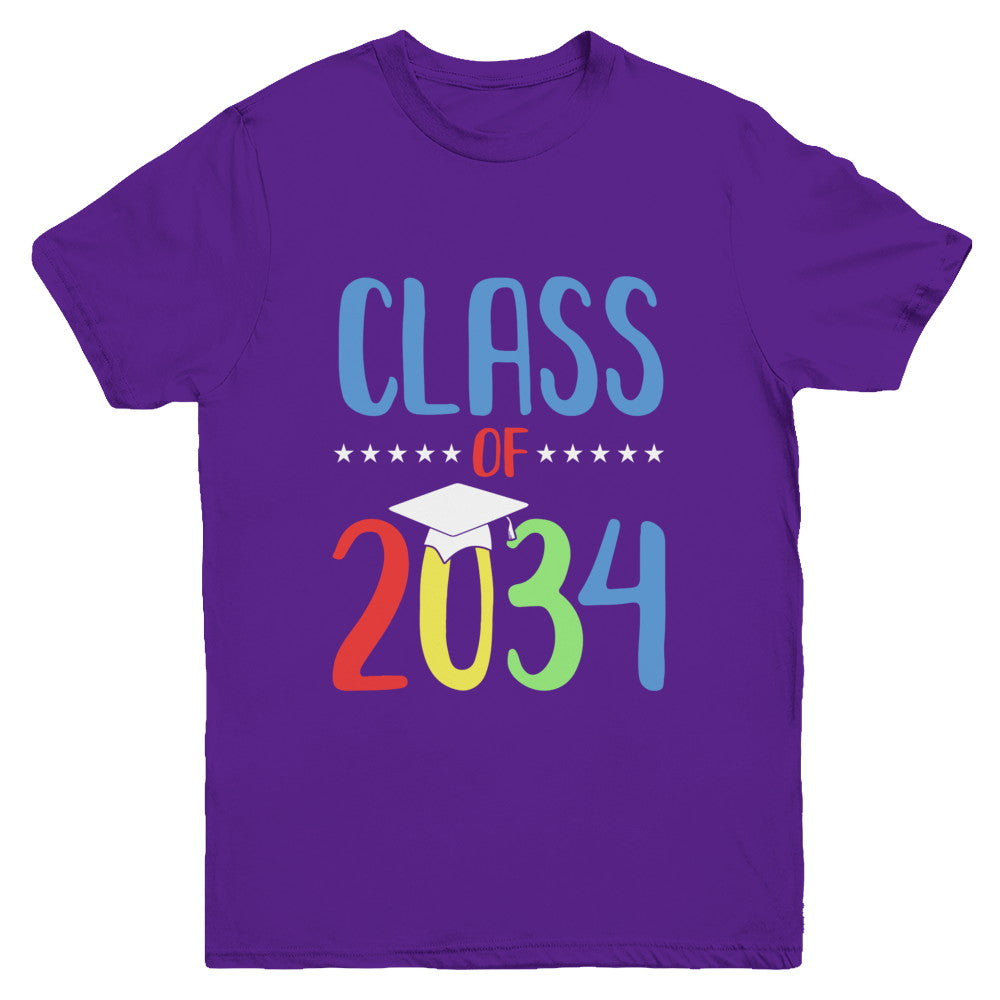 Grow With Me First Day Of School Class Of 2034 Youth Youth Shirt | Teecentury.com